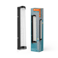 Badezimmerlampe LED Wandlampe über Spiegel Dimmbar 9W 820lm CCT Schwarz IP44 40cm Obris Ledvance