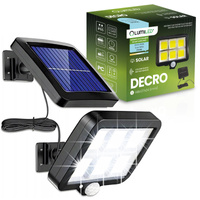 LED-Strahler, Solar-LED-Flutlicht IP65 6500K mit Bewegungs- und Dämmerungssensor DECRO LUMILED