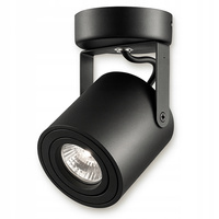 Wandsteckdose Aufbaulampe Beweglich GU10 Schwarz Matt Abi Masterled