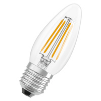 LED-Lampe B35 E27 Kerze 3.4W = 40W 470lm 2700K Warm 300° Glühfaden STAR CLASSIC Osram