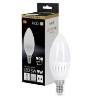 LED-Lampe E14 Kerze 9W 900lm 4000K Neutral 200° Premium Kobi