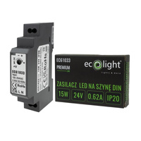 Ecolight Premium Line 15W 24V DIN-Schienen-LED-Stromversorgung