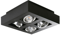 Aufbau-Halogen-Spotleuchte SPOT Movable Schwarz 4xGU10 STOBI Kanlux