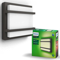 Garten LED-Wandleuchte PETRONIA 12W 4000K Anthrazit PHILIPS