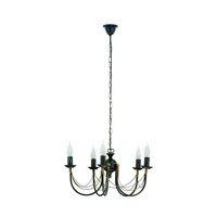 ARES 205 Nowodvorski Deckenleuchte Schwarz und Gold 5xE14 Glamour Steel Kronleuchter