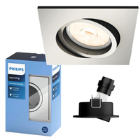 Halogen-Steckleuchte DONEGAL GU10 Square Movable Satin PHILIPS