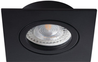Quadratische Halogen-Deckeneinbauleuchte DALLA MR16 Gx5,3 schwarz Kanlux