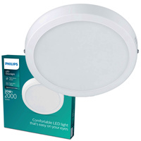 Plafond Panel LED Deckenanbauleuchte MAGNEOS 20W 2700K 28cm Weiß Downlight Rund PHILIPS
