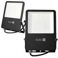 LED-Außenstrahler Garten 50W 6500lm 4000K Neutral 120° IP65 IK06 Schwarz Seul Kobi