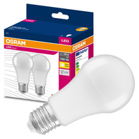 2x LED Lampen E27 A60 13W = 100W 1521lm 3000K Wärme 200° OSRAM VALUE