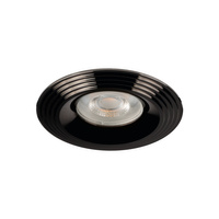 LIGLO DSO GU10/GU5.3 Circular Black KANLUX Deckeneinbauleuchte