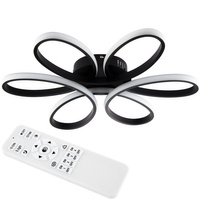 GALAXIS VIRGO 72W LED-Kronleuchter Deckenleuchte schwarz + Fernbedienung