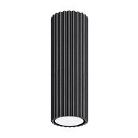 Tuba Spot Deckenleuchte GU10 Schwarz Carbon Deep Space SL.1569 Sollux