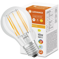 E27 A60 LED Lampen 11W = 100W 1521lm 2700K Warm 300° CRI90 Filament dimmbar LEDVANCE Superior