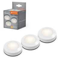 LED-Deckenleuchte Portable 0.68W 40lm 3000K Warm Surface Mounted Weiß 6.9cm Dot-It Ledvance