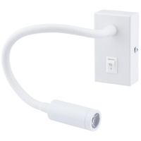 LED-Wandleuchte Flexible Lesewandleuchte LEO 3W 4000K Weiß