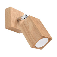 LED-Wandleuchte KEKE GU10Wandleuchte Eiche beweglich SOLLUX