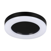 LED-Deckenleuchte TURA 24W 1800lm 4000K IP65 Schwarz Rund KANLUX