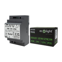 LED-Hutschienen-Netzteil Premium Line 45W 24V Ecolight