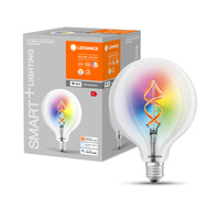 E27 G125 LED Lampen 4,5W = 30W 2700K Warm RGB 300lm 300° LEDVANCE SMART+ WIFI Filament dimmbar