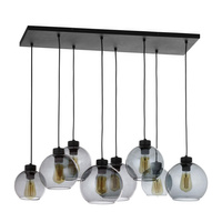 CUBUS GRAPHITE Hängeleuchte Schwarz Graphit Modern Kronleuchter 8xE27 4113 TK Lighting