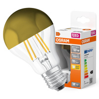E27 A60 LED Lampen 7W = 50W 650lm 2700K Warm OSRAM Mirror Gold