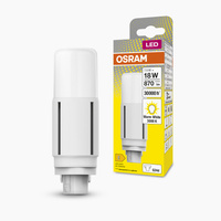 LED-Leuchtstofflampe einseitig G24d 7,5W = 18W 870lm 3000K Warm 300° DULUX LED D VT EM & AC Osram