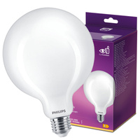 Globe E27 G120 LED Lampen 8,5 W = 75 W, 1055 lm, 2700 K, warmes Filament, milchig, PHILIPS