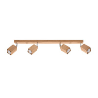 Deckenleuchte KEKE 4xGU10 Reflektor Halogen Leuchte 80cm Eiche SOLLUX
