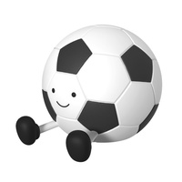 LED Dekorative Lampe 2W 3000K Warmweiß Schwarz Dimmbar Fußball Sanico Goldlux