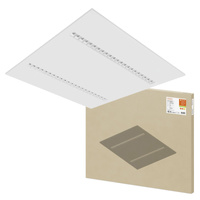 LED-Panel Büroleuchte Deckenleuchte 33W 3800lm 3000K Warm Flush White 60x60cm UGR16 IndiviLED® Ledvance