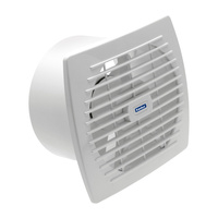 Kanalventilator 22W bündig montiert Quadratisch IPX4 Ein/Aus-Schalter Weiß CYCLON Kanlux