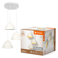 Dekorative Decke Pendelleuchte E14 Weiß Dekor Ledvance