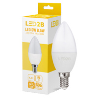LED-Lampe E14 Ball 9W 806lm 3000K Warm 180° LED2B Kobi