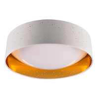 Plafond LED-Deckenleuchte 24W 2600lm 4000K Neutral 120° Weiß Gold Toulouse Sanico Goldlux