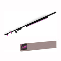 Perifo Lighting Rail Kit 1.5m + 3x Reflektor + LED Licht 44.6W CCT RGB Philips HUE Bluetooth Schwarz