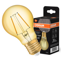 LED Leuchtmittel E27 A60 2,5W = 22W 220lm 2400K Warm 300° Filament OSRAM Vintage 1906