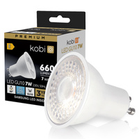LED GU10 Reflektor Glühbirne 7W 630lm 6500K Kalt 80° Premium Kobi