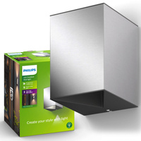 Gartenleuchte LED-Wandleuchte CISTUS myGarden 2x4,5W 2700K IP44 Top-Bottom Silber PHILIPS