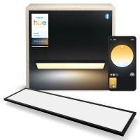 Panel LED Deckenanbauleuchte 120x30 cm 39W 3750lm IP20 Weiß Ambiance TW Schwarz Smart SMART Zigbee Bluetooth Aurelle Philips HUE