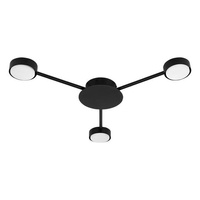 Kronleuchter Decke Pendelleuchte Dekorative 3x GX53 Schwarz Masterled