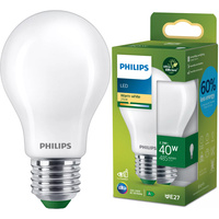 E27 A60 LED Lampen 2,3 W = 40 W, 485 lm, 2700 K, warmes Filament, milchig, PHILIPS, ultraeffizient