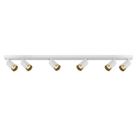 LED Decken-/Wandleuchte Lichtband 6 x GU10 ARRAS Weiß GOLDLUX (Polux)