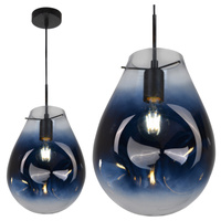 E27 Schwarz Kimberly Blau Sanico Goldlux Dekorative Pendel-Deckenleuchte