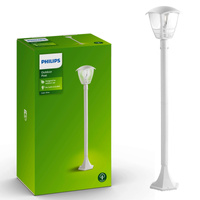 Outdoor LED Gartenleuchte CREEK myGarden E27 IP44 Laternenmast 100cm Weiß PHILIPS