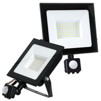 LED-Flutlicht Halogen 50W 4270lm 4000K IP65 Schwarz Bewegungsmelder MH Kobi