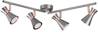MILENO Deckenleuchte Leuchte 4xGU10 Silber Kupfer 72cm Kanlux