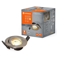 Einbauleuchte GU10 4,3W 345lm 230V 2700K Warm Ra ≥ 90 Silber LED SPOT LEDVANCE