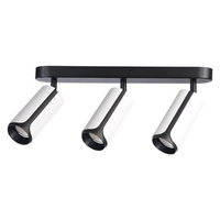 Spot Tuba Deckenleuchte Reflektor Halogen Leuchte 3x GU10 Moving Schwarz Weiß Sento Masterled