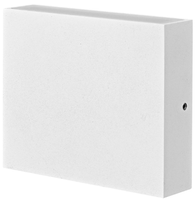 LED-Gartenwandleuchte Weiß oben oder unten 3,5W 250lm IP44 QUADRATISCH CHICAGO GOLDLUX (Polux)